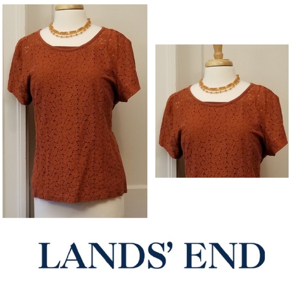 Lands' End Tops - Lands' End lacy blouse